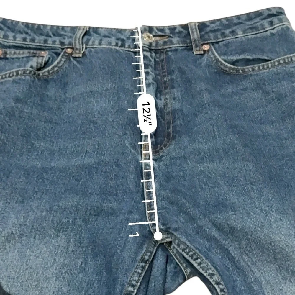We The Free Free People Jeans Womens 31 Blue High Rise Mom Tapered Rigid Denim